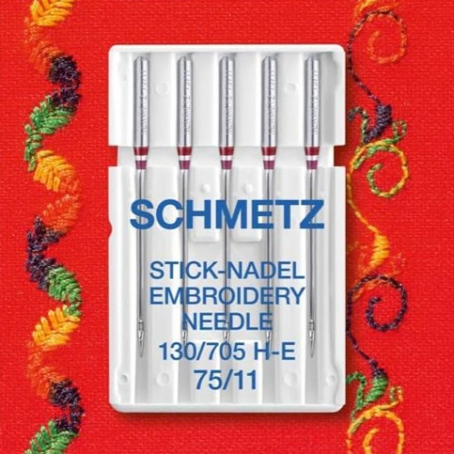 SCHMETZ Stick-Nadel 75-11 5er Packung