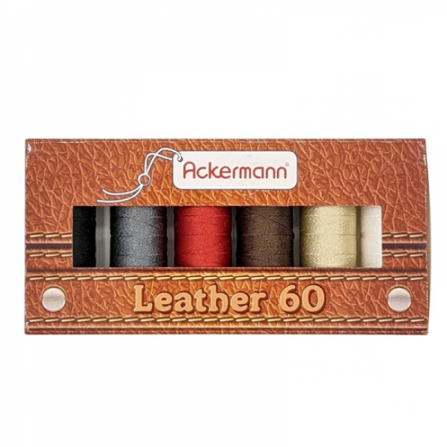 Ackermann Leather Nähgarnset Farben Mix